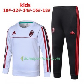 Dziecięcy AC Milan Komplet Bluzy Treningowe 2017-18 Biały